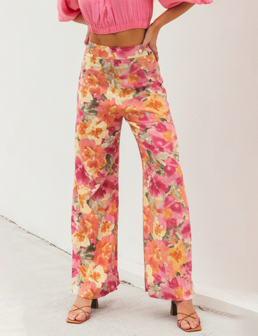 Tillie Wide Leg Pants â€?Alannah Print